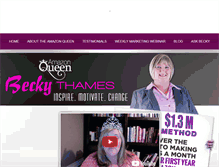 Tablet Screenshot of beckythames.com